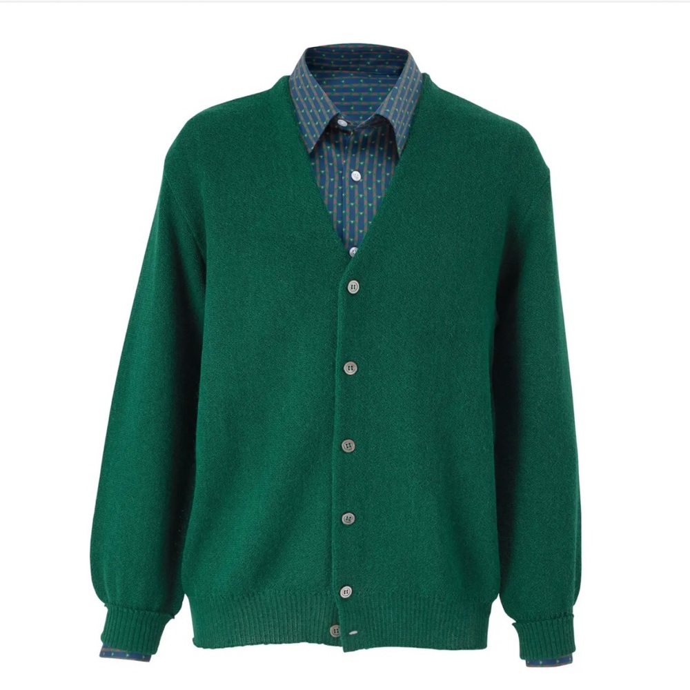 Premium Men's Lemmermayer Alpaca Cardigan - Picture 4 of 5
